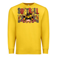 Lemon softball mom messy bun Premium Sweatshirt - Zillion Design Studio