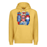 Antique Gold red white and boozy Premium Hoodie - JahusDesignShop