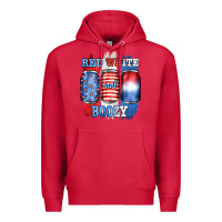 Cardinal red white and boozy Premium Hoodie - JahusDesignShop