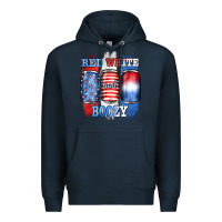 Navy red white and boozy Premium Hoodie - JahusDesignShop