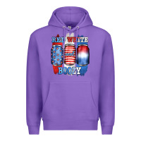 Purple red white and boozy Premium Hoodie - JahusDesignShop