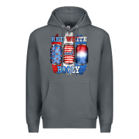 Rock red white and boozy Premium Hoodie - JahusDesignShop