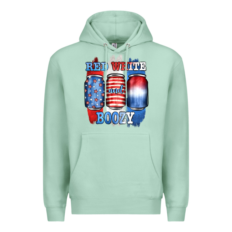 Red White And Boozy Premium Hoodie by JahusDesignShop | Teevron
