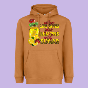 When Life Gives You Lemons Add Sugar Heavyweight Hoodie Designed By Texasbilliewilder