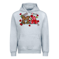 Heather Grey valentines day ma Urban Hoodie - NancyCooperArtShop