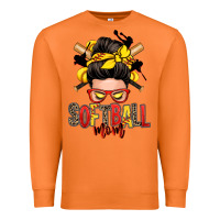 Carrot softball mom messy bun Premium Sweatshirt - Zillion Design Studio