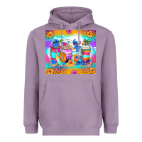 Lavender stitch summer coffee cups Heavyweight Hoodie - Zillion Design Studio