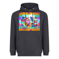 Smoke stitch summer coffee cups Heavyweight Hoodie - Zillion Design Studio