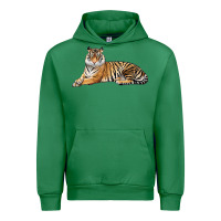 Emerald Tiger Urban Hoodie - LillyAllenDesigns