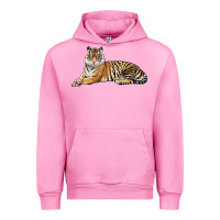 Fuchsia Pink Tiger Urban Hoodie - LillyAllenDesigns