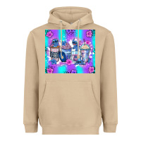 Mushroom stitch coffee cups Heavyweight Hoodie - Zillion Design Studio