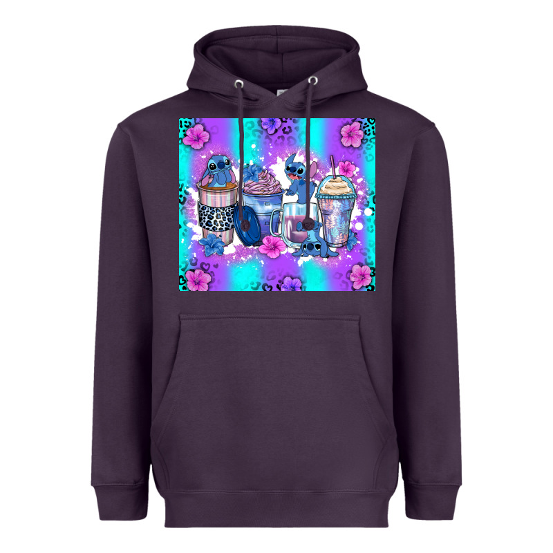 Stitch Coffee Cups Heavyweight Hoodie by Zillion Design Studio | Teevron