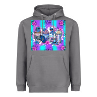 Storm stitch coffee cups Heavyweight Hoodie - Zillion Design Studio
