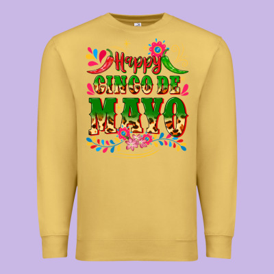 Happy Cinco De Mayo Premium Sweatshirt Designed By Cts Tumbler Store