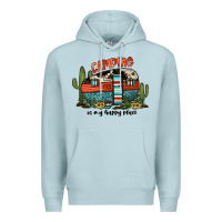 Blue Mist camping is my happy place Premium Hoodie - JahusDesignShop