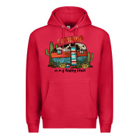 Cardinal camping is my happy place Premium Hoodie - JahusDesignShop