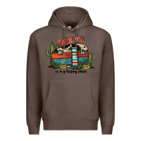 Coffee camping is my happy place Premium Hoodie - JahusDesignShop