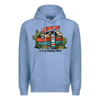 Colony Blue camping is my happy place Premium Hoodie - JahusDesignShop