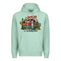 Seafoam camping is my happy place Premium Hoodie - JahusDesignShop