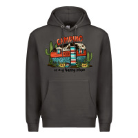 Smoke camping is my happy place Premium Hoodie - JahusDesignShop