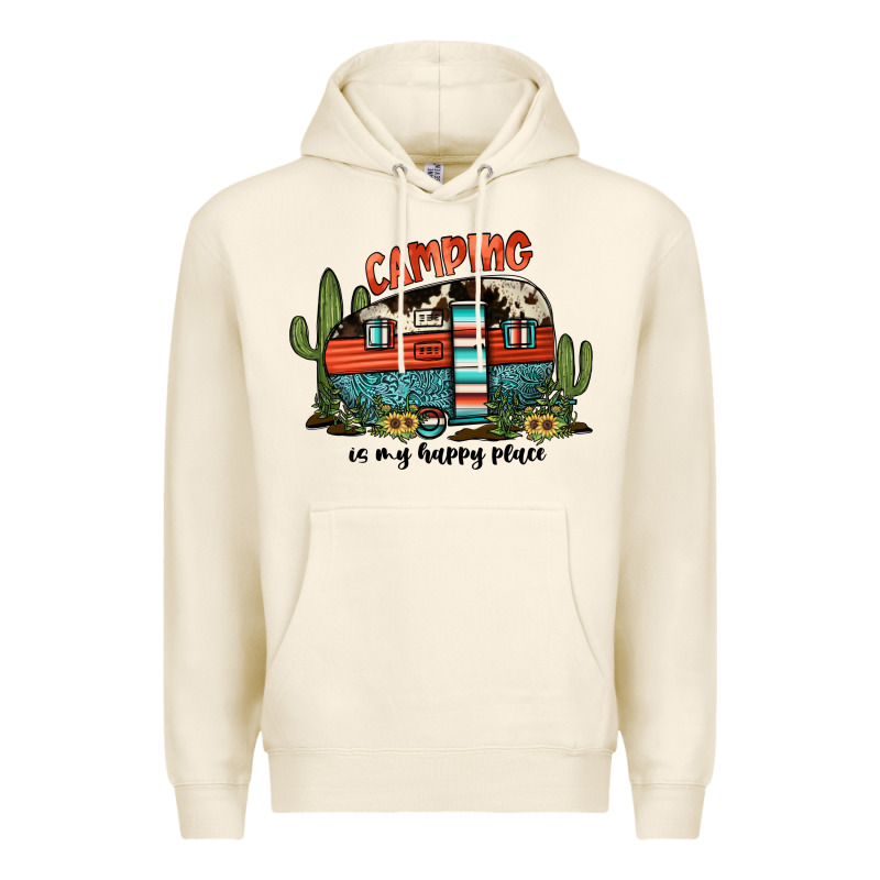 Camping Is My Happy Place Premium Hoodie by JahusDesignShop | Teevron