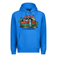 True Royal camping is my happy place Premium Hoodie - JahusDesignShop
