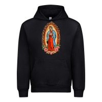 Black our lady of guadalupe leopard and roses Urban Hoodie - BarkalooDesign