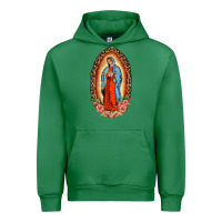 Emerald our lady of guadalupe leopard and roses Urban Hoodie - BarkalooDesign