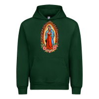 Forest Green our lady of guadalupe leopard and roses Urban Hoodie - BarkalooDesign