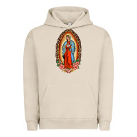 Pigment French Oak our lady of guadalupe leopard and roses Urban Hoodie - BarkalooDesign