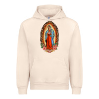 Sandshell our lady of guadalupe leopard and roses Urban Hoodie - BarkalooDesign