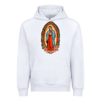 White our lady of guadalupe leopard and roses Urban Hoodie - BarkalooDesign