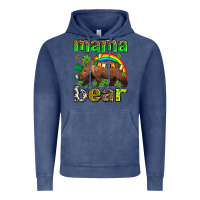 Vintage Denim st patricks mama  bear Vintage Hoodie - AdoDesignShop