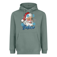 Sage santa blue believe Heavyweight Hoodie - RanaPortraitStore