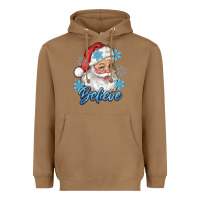 Toasted Coconut santa blue believe Heavyweight Hoodie - RanaPortraitStore