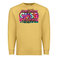 Antique Gold some moms cuss too much it's me i'm some moms Premium Sweatshirt - Zillion Design Studio