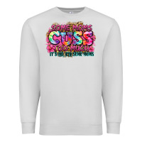 Dove Grey some moms cuss too much it's me i'm some moms Premium Sweatshirt - Zillion Design Studio