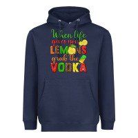 Navy when life gives you lemons grab the vodka Heavyweight Hoodie - texasbilliewilder