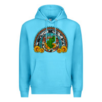 Ocean Blue cactus sunflower horseshoe rainbow Premium Hoodie - Artiststas