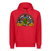 Red cactus sunflower horseshoe rainbow Premium Hoodie - Artiststas