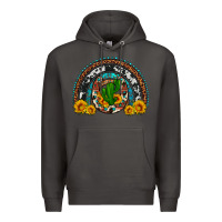 Smoke cactus sunflower horseshoe rainbow Premium Hoodie - Artiststas