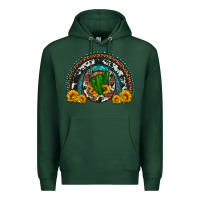 Sports Green cactus sunflower horseshoe rainbow Premium Hoodie - Artiststas