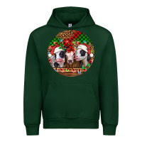 Forest Green Christmas heifers Christmas Urban Hoodie - Jasminsmagicworld
