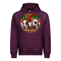 Mauve Wine Christmas heifers Christmas Urban Hoodie - Jasminsmagicworld