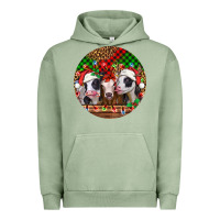Pigment Oil Green Christmas heifers Christmas Urban Hoodie - Jasminsmagicworld