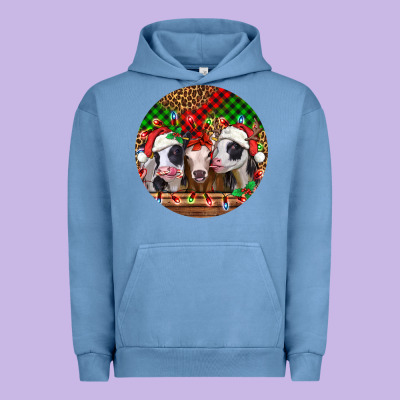 Christmas Heifers Christmas Urban Hoodie Designed By Jasminsmagicworld