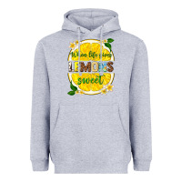 Heather Grey when life gives lemons sweet Heavyweight Hoodie - texasbilliewilder
