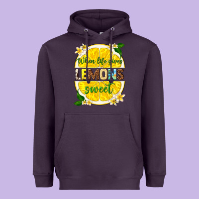When Life Gives Lemons Sweet Heavyweight Hoodie Designed By Texasbilliewilder