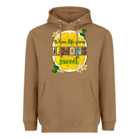 Toasted Coconut when life gives lemons sweet Heavyweight Hoodie - texasbilliewilder