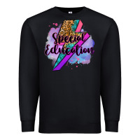 Black special eduation teacher lightning bolt Premium Sweatshirt - Zillion Design Studio
